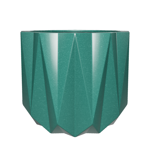 Stylized Geometric Plant Pot 3D - Household 3D Model