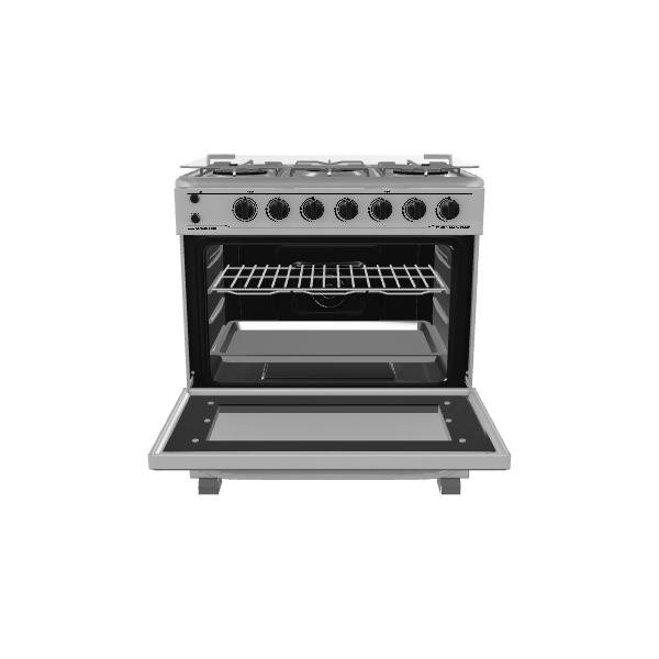 Sleek Gas Range Oven 3D Model - 3D Model