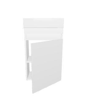 Minimalist White Cabinet Model - 3D Model