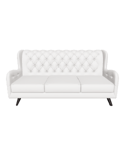 Elegant Modern Sofa 3D Model - 3D Model