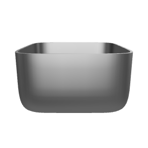 Sleek Modern Metal Bowl 3D - Household 3D Model