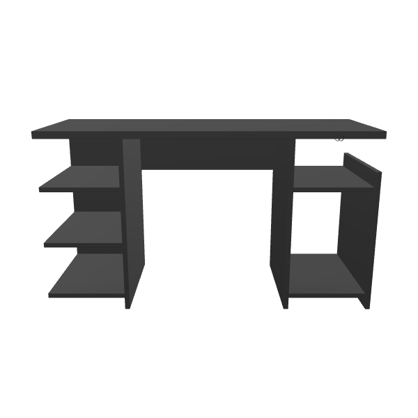 Black Gaming Desk Model 3D - 3D Model