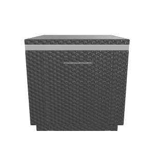 Stylish Wicker Outdoor Table 3D - 3D Model