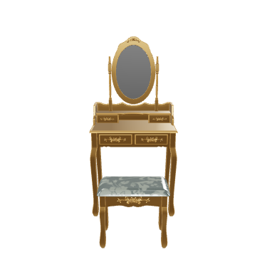 Elegant Vintage Vanity Set 3D - Furniture 3D Model
