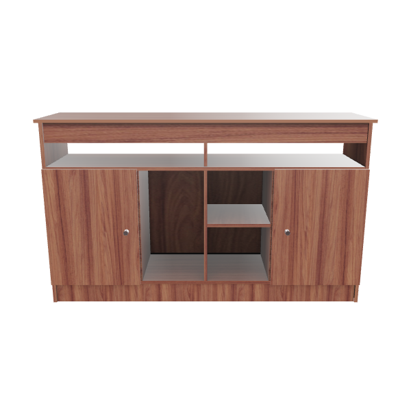 Polux Chocolate Wooden Cabinet 3D - Furniture 3D Model
