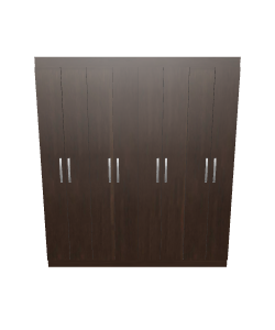 Elegant Mahogany Closet 3D Model - Furniture 3D Model