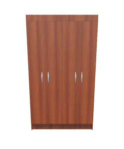 Stylish Wooden Storage Cabinet 3D - 3D Model