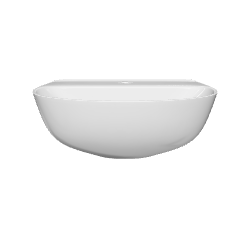 Minimalist White Bathroom Sink Model - 3D Model