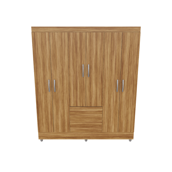 Stylish Wooden Storage Cabinet 3D - Furniture 3D Model