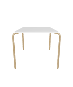 Minimalist Wooden Dining Table 3D - 3D Model