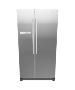 Sleek Stainless Steel Refrigerator 3D - 3D Model