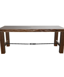 Stylish Wooden Dining Table 3D - 3D Model