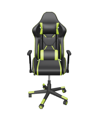 Gaming Chair Model with Green Accents - 3D Model