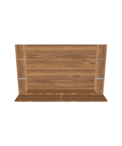 Stylish Wooden Wall Shelf Model - 3D Model