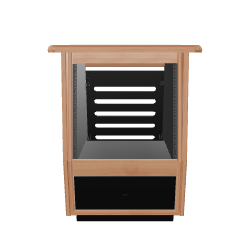 Contemporary Wooden Display Cabinet - 3D Model