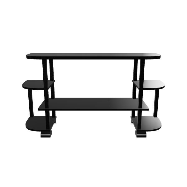 Minimalist Black Entertainment Console - 3D Model