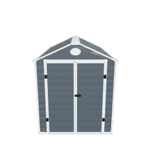 Stylized Garden Storage Shed 3D - Exterior 3D Model