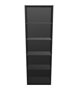 Minimalist Black Shelf Unit 3D - 3D Model