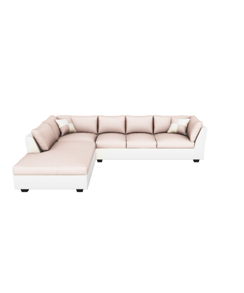 Modern L-Shaped Sofa 3D Model - Furniture 3D Model