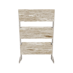 Stylish Wooden Display Stand 3D - 3D Model