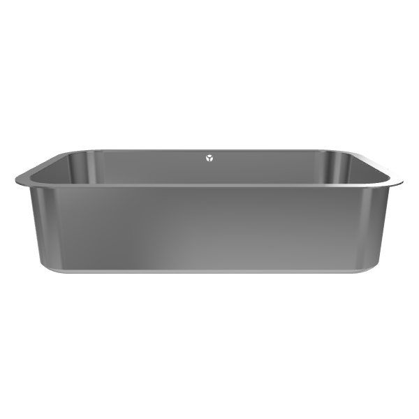 Sleek Rectangular Bathtub 3D Model - 3D Model