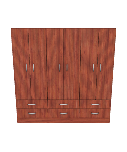 Elegant Wooden Cabinet 3D Model - 3D Model