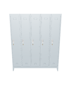 Industrial Metal Locker Unit 3D - Furniture 3D Model