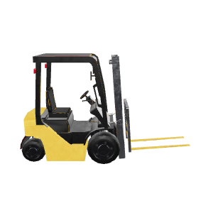 Industrial Forklift 3D Model - 3D Model