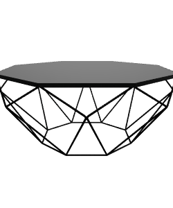 Geometric Low-Poly Coffee Table - Furniture 3D Model
