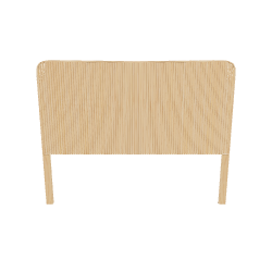 Modern Wooden Headboard 3D - 3D Model