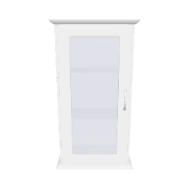 Elegant Glass Door Cabinet 3D - 3D Model