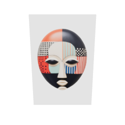 Stylized African Mask Model - Interior 3D Model