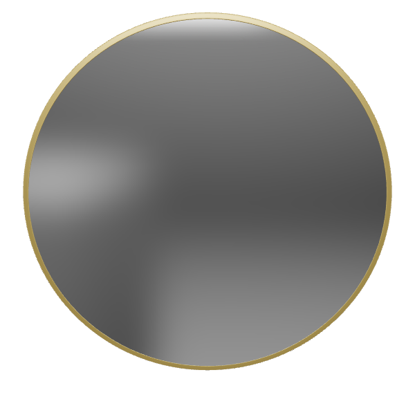 Elegant Round Mirror 3D Model - 3D Model