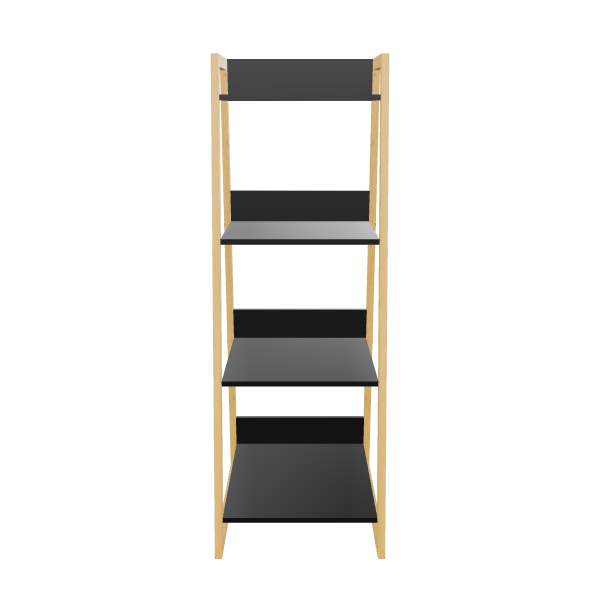 Minimalist Wooden Shelf 3D Model - 3D Model