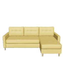 Stylish Minimalist Sectional Sofa 3D Model - 3D Model
