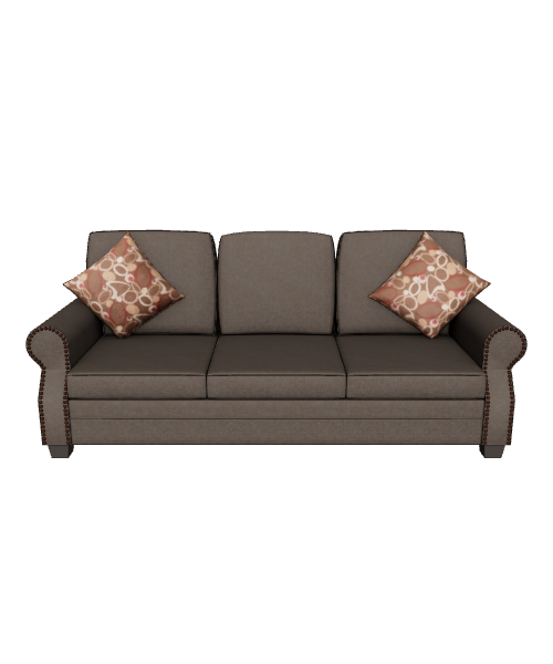 Stylish Fabric Sofa 3D Model - 3D Model