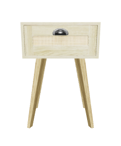 Stylish Wooden Nightstand 3D Model - 3D Model