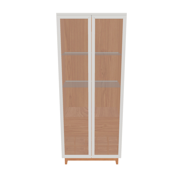 Minimalist Glass Display Cabinet 3D - 3D Model