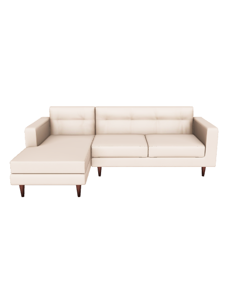 Contemporary L-Shaped Sofa 3D - 3D Model