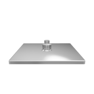 Square Shower Plate 200mm 3D - Interior 3D Model