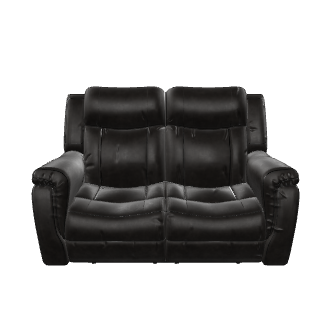Stylish Black Reclining Couch Model - 3D Model