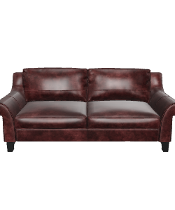 Elegant Leather Sofa 3D Model - 3D Model