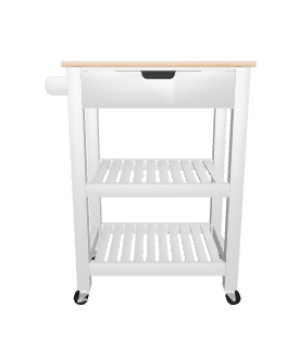 Stylish Kitchen Cart 3D Model - 3D Model