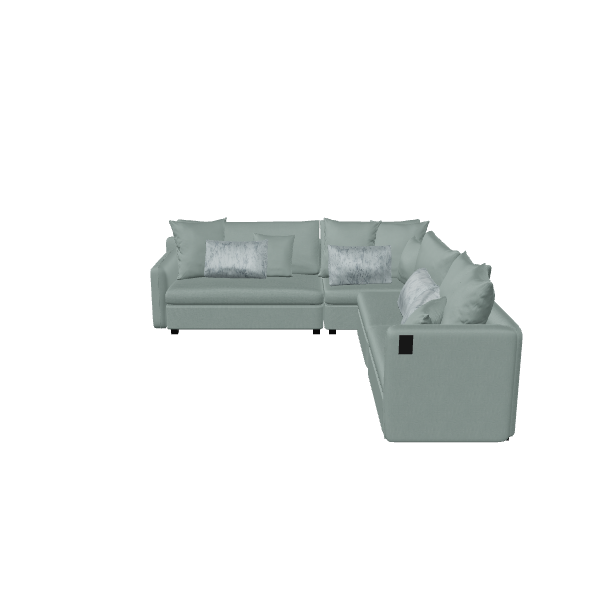 Stylish Modular Sofa 3D Model - 3D Model