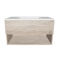 Minimalist Wooden Bathroom Vanity 3D - Interior 3D Model