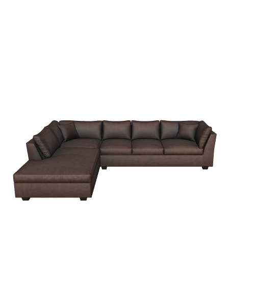 Contemporary L-Shaped Sofa Model - Furniture 3D Model