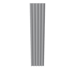 Stylized Vertical Panel 3D Model - Architectural 3D Model