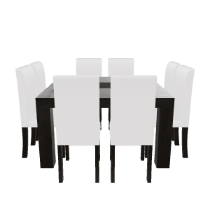 Minimalist Dining Table Set 3D - 3D Model