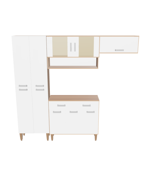 Stylish Wooden Cabinet Model - Furniture 3D Model