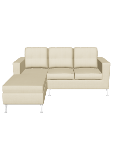 Contemporary L-Shaped Sofa Model - 3D Model
